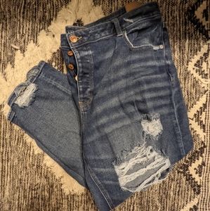 American Eagle Button Fly Boyfriend Jeans